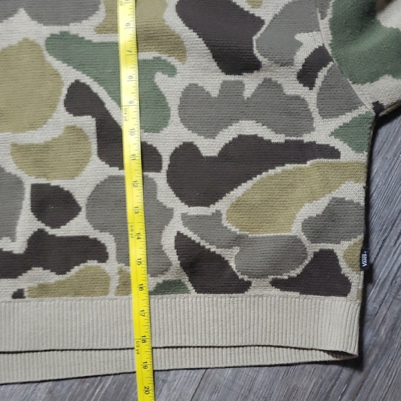 Vans | Cammile, Camo, Over Sized, Cropped, Pullover Sweater - Picture 4 of 8